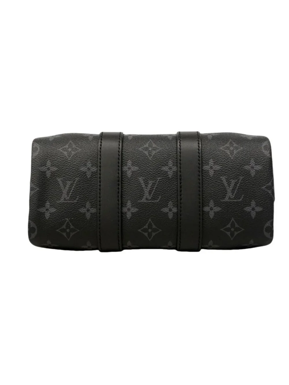 Louis Vuitton Handbag Monogram Eclipse Keepall Bandouliere 25 Black Gray 2-Way